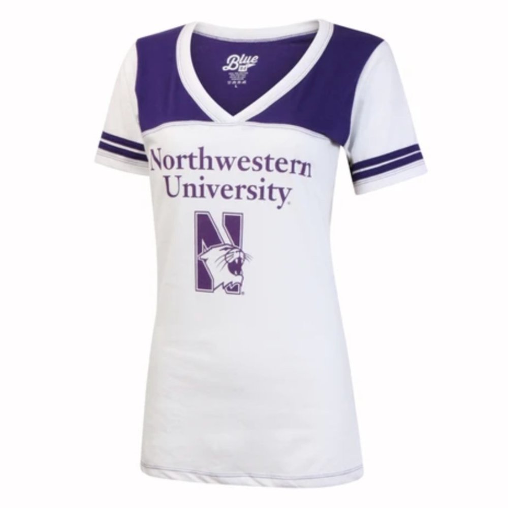 SALE Northwestern University V Neck Tee